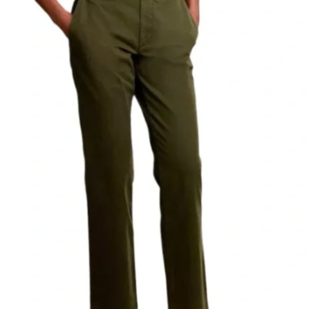 Banana Republic High Rise Authentic Chino Desert Thyme Green Sz 8